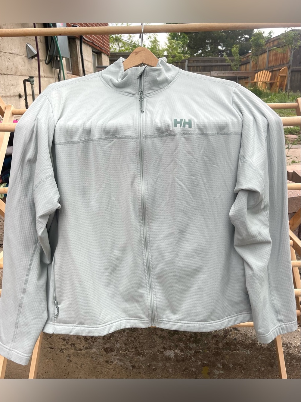 Helly Hansen Women’s Versalite Fleece Jacket in color Green Mist. Size 3X.